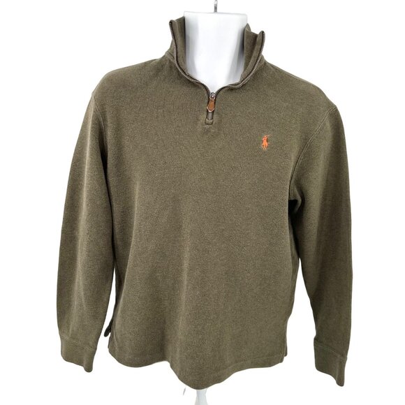 Polo by Ralph Lauren Other - POLO RALPH LAUREN OLIVE GREEN ZIPPERED NECKLINE SHIRT - M